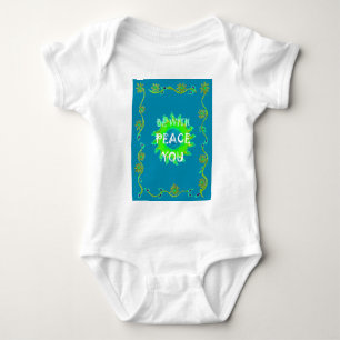 Peace Be with You Art Print Baby Bodysuit