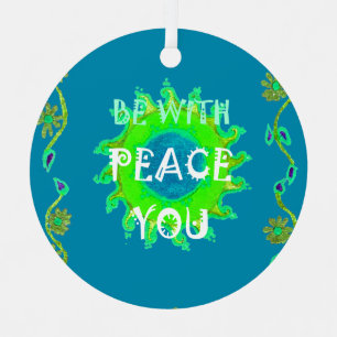 Peace Be with You Art Print Christmas Tree Decoration