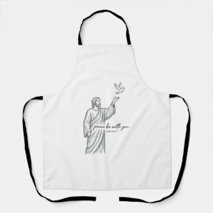 Peace Be With You Dove Christian Vintage Shirt Apron