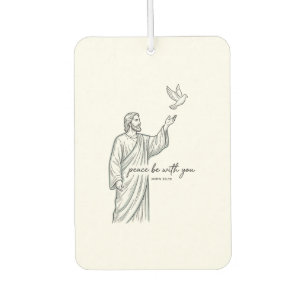 Peace Be With You Dove Christian Vintage Shirt Car Air Freshener