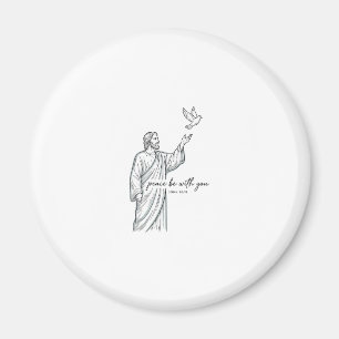 Peace Be With You Dove Christian Vintage Shirt Magnet