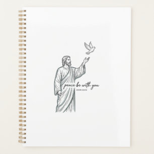 Peace Be With You Dove Christian Vintage Shirt Planner