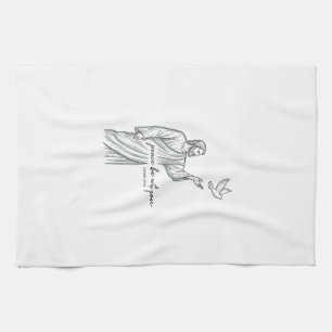 Peace Be With You Dove Christian Vintage Shirt Tea Towel