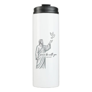 Peace Be With You Dove Christian Vintage Shirt Thermal Tumbler