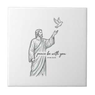 Peace Be With You Dove Christian Vintage Shirt Tile