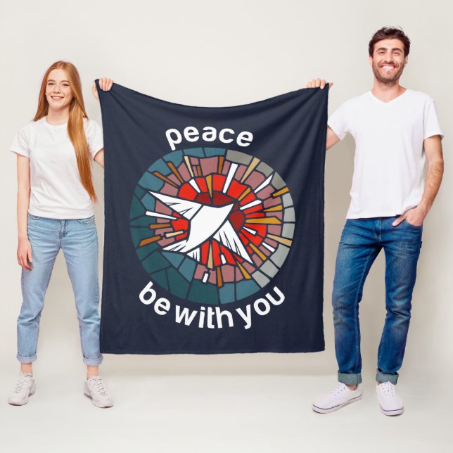 Peace be with you fleece blanket (In Situ)