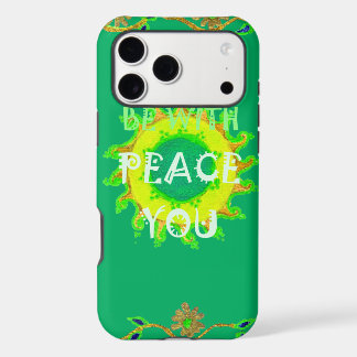 Peace Be With You: Inspirational Green and Yellow 