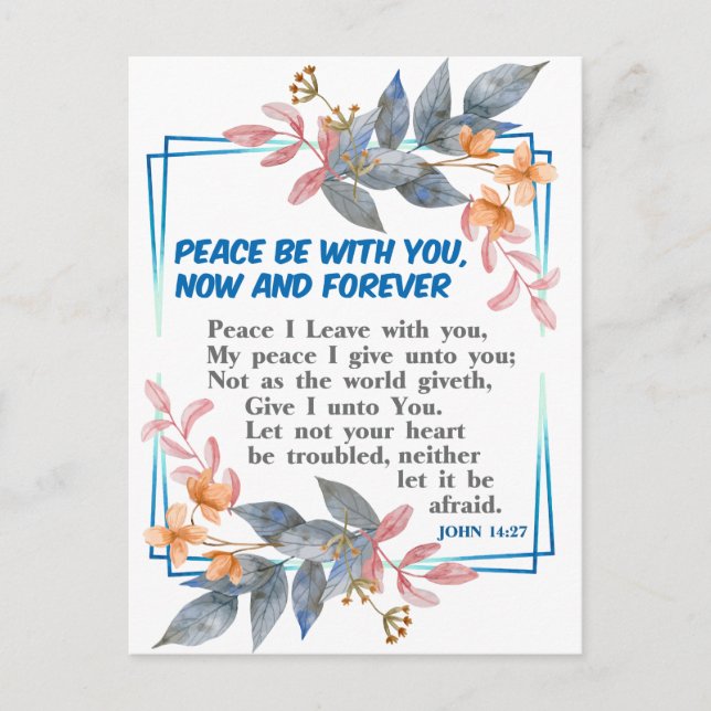 Peace be with you postcard (Front)
