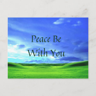 Peace Be With You postcard