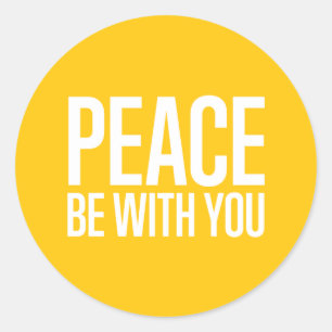 Peace Be With You Sticker
