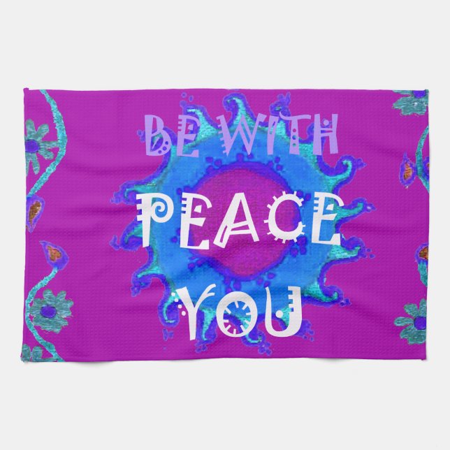 Peace Be With You Tea Towel (Horizontal)