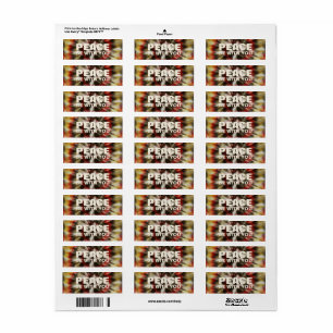 Peace Be With You Tie Dye Labels Sticker Pack