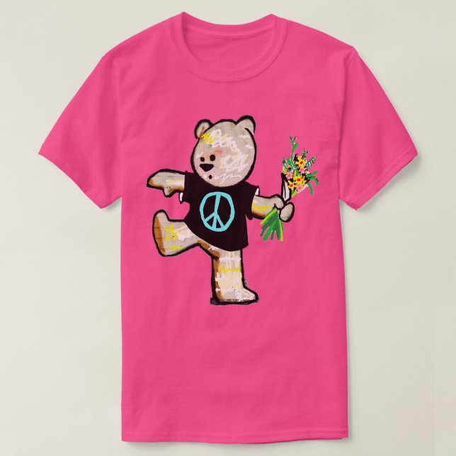 peace bear graffiti 1 T-Shirt (Design Front)