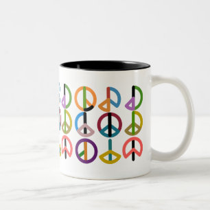 Peace Beat / Black 325 ml Two-Tone Mug