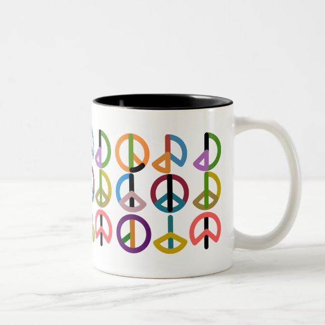 Peace Beat / Black 325 ml  Two-Tone Mug (Right)