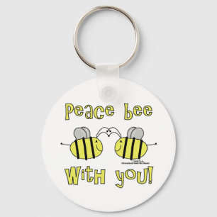 Peace Bee With You Key Ring
