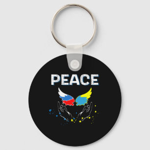 Peace Between Russia And Ukraine Key Ring
