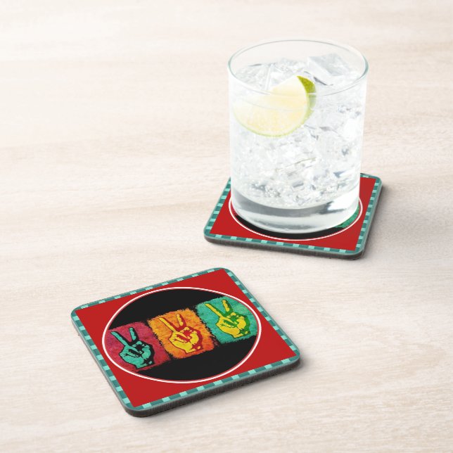 Peace Beverage Coaster (Right Side)