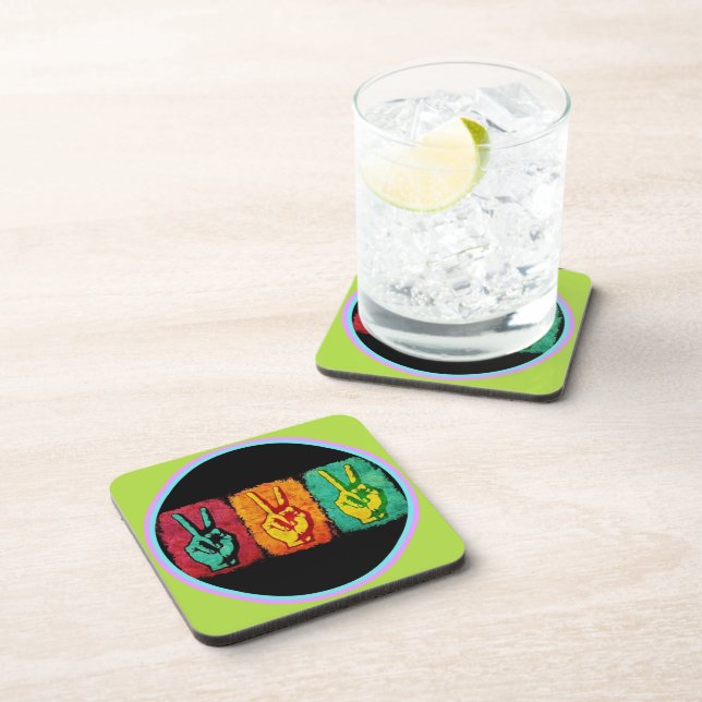 Peace Beverage Coaster (Right Side)