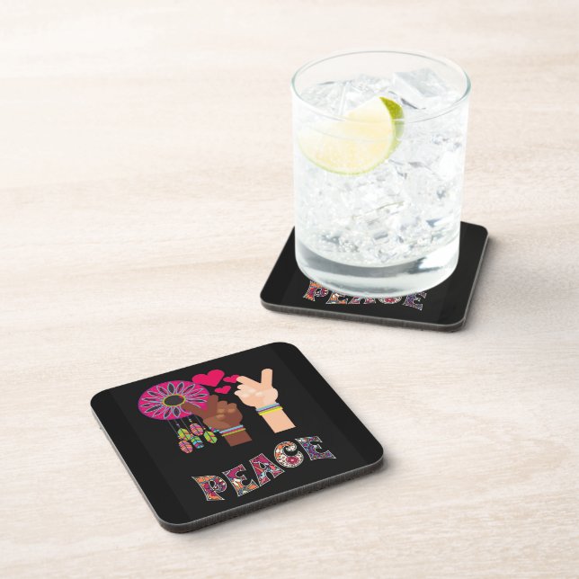 Peace Beverage Coaster (Right Side)