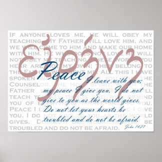 Peace Bible Verse on Christian Print