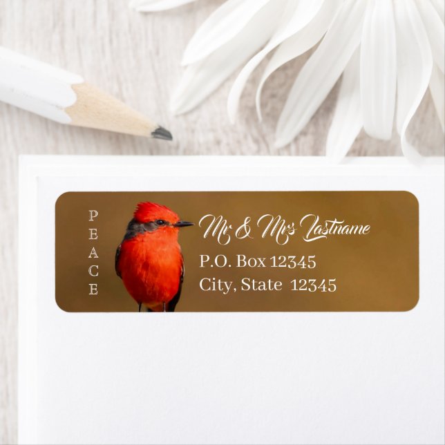 Peace Bird Return Address Labels (Insitu)