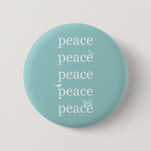 Peace Birds 6 Cm Round Badge