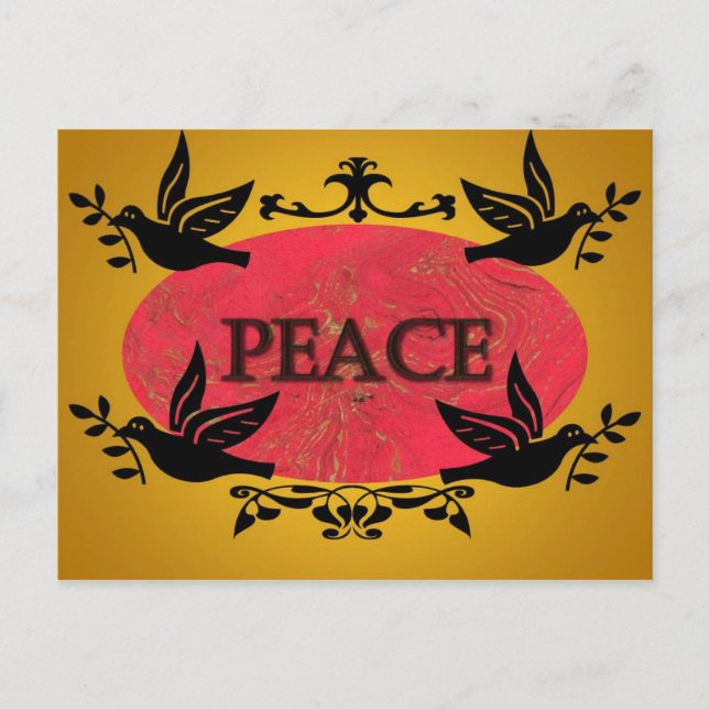 Peace Birds Post Postcard (Front)
