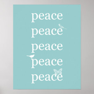 Peace Birds Poster