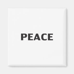 "Peace" black white Magnet