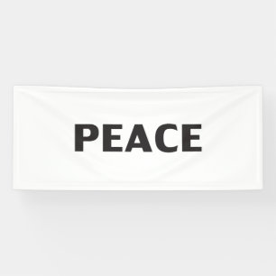 Peace black white modern simple banner