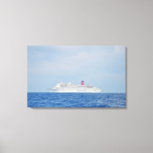 Peace Boat Ocean Dream Canvas Print (Front)