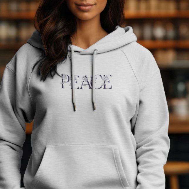 Peace Botanical Hydrangea Hoodie (Creator Uploaded)