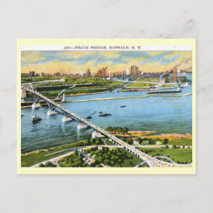 Peace Bridge, Buffalo 1924 Vintage Postcard