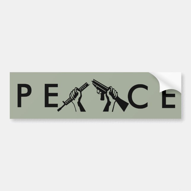 Peace Broken Rifle Bumper Sticker (Front)