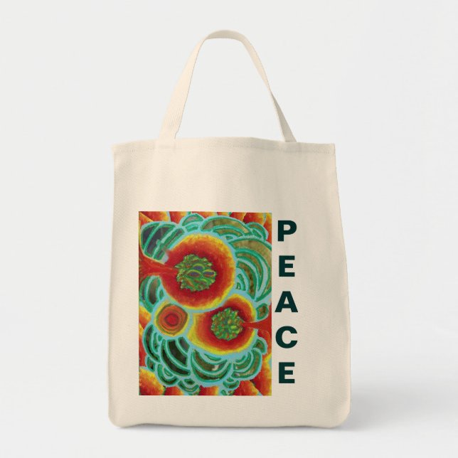 Peace Bubbles Tote Bag (Front)
