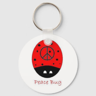 peace bug keychain