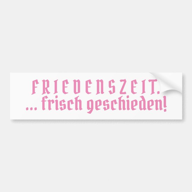 Peace Bumper Sticker (Front)