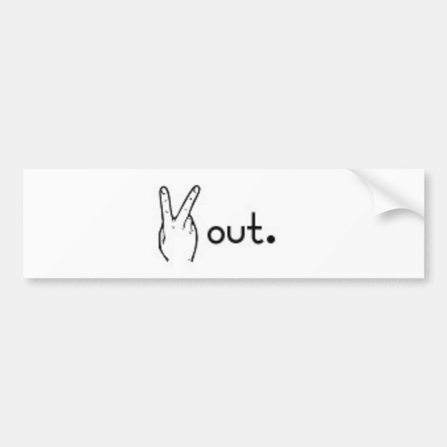 peace bumper sticker (Front)