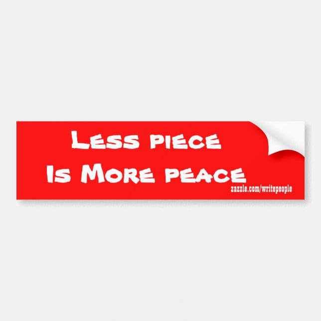 peace bumper stickers (Front)