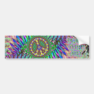 PEACE bumpersticker Bumper Sticker