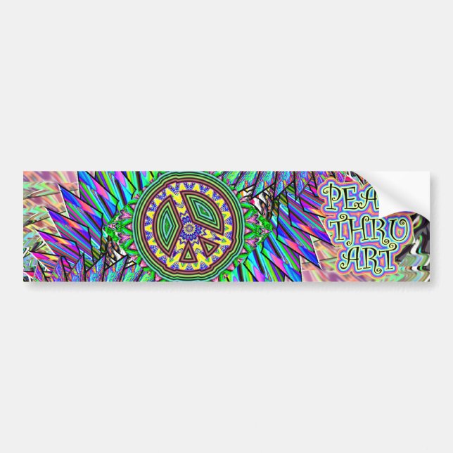 PEACE bumpersticker Bumper Sticker (Front)