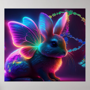Peace Bunny Poster