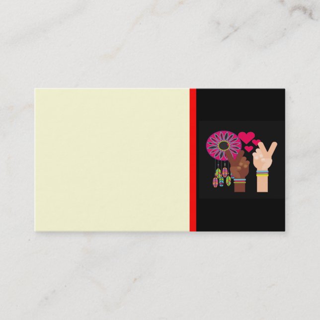 Peace Business Card (Front)