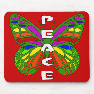 Peace Butterfly Mouse Mat