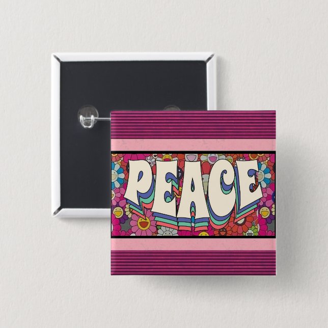 Peace Button (Front & Back)