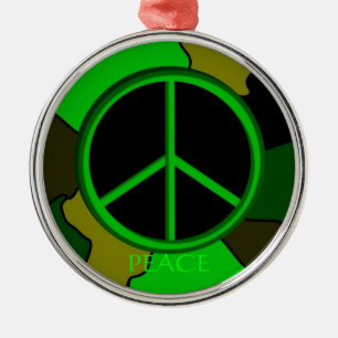 Peace Camo Ornament