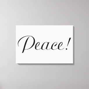 PEACE CANVAS PRINT