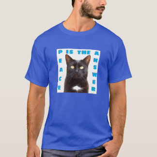 Peace - cat (dark) T-Shirt