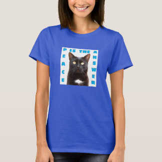 Peace - cat (dark) T-Shirt